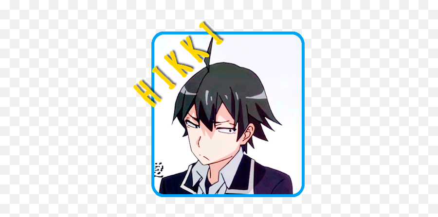 Tratando Temas El Shojo De Aldnoahzero Me Hierve La - Hikigaya Hachiman Gif Png,Hai To Gensou No Grimgar Folder Icon