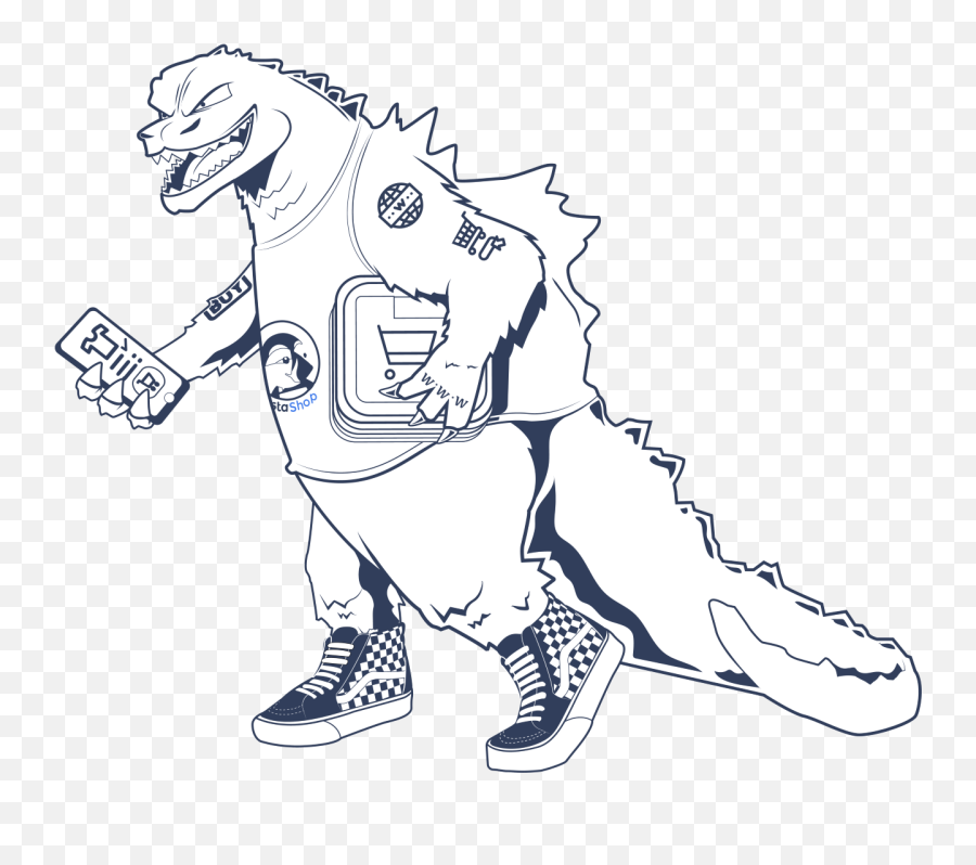 Godzilla Page Builder - Fictional Character Png,Godzilla Copyright Icon