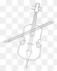 Royalty Free Download Cello Png Files - Cello Black And White,Cello Png