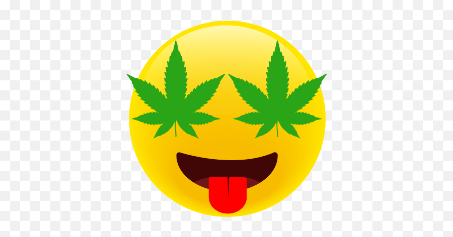 Weedbams Stoner Emojis - Marijuana Leaf Vector Png,Stoner Icon
