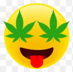 Weedbams Stoner Emojis - Marijuana Leaf Vector png