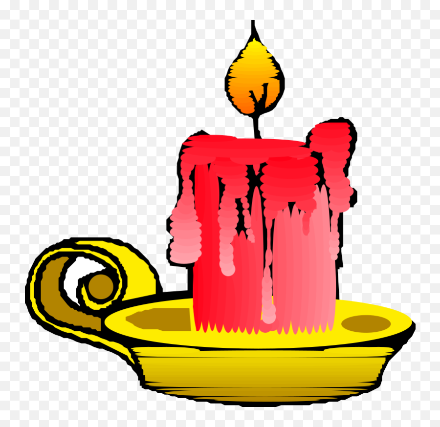 Download Deepavali Lamp Clipart - Cartoon Candle With Flame Candle Clip Art Png,Cartoon Flame Png