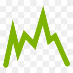 Iconsetc Simple Green Raphael Line Chart Icon - Statistical Graphics Png,Green Arrow Icon No Background