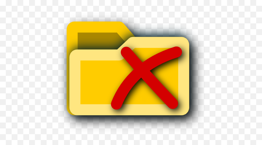 Folder No Stop Close Cancel Icon 2d - Sign Png,Cancel Sign Png