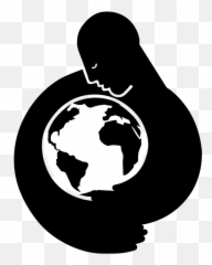 Silhouetteglobeart Png Clipart - Royalty Free SVG World Day Png