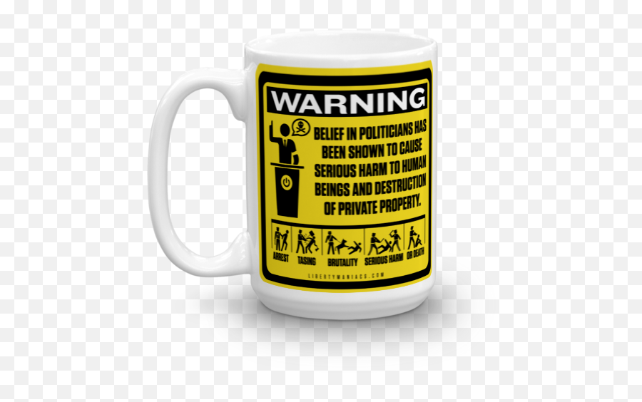 Drinkware Political Coffee Mugs And Liberty - Warning Poster Png,Tagged Icon