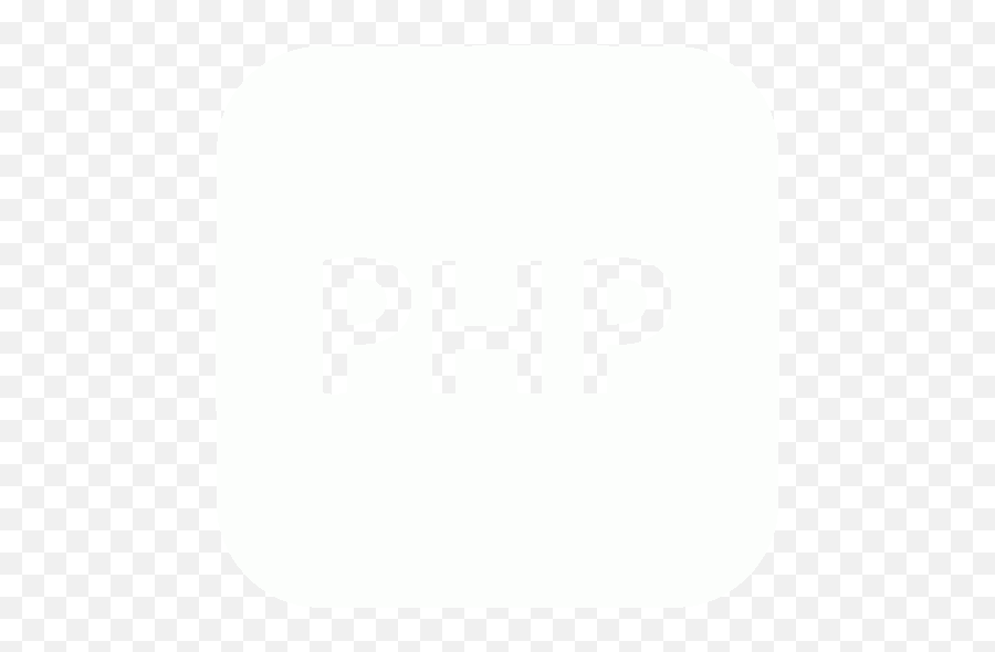 White Logo Php Icon - Free White Programming Icons Php White Logo Png,Icon Picture Size