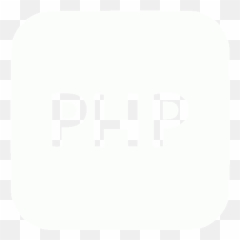 White Logo Php Icon - Free White Programming Icons Php White Logo Png,Icon Picture Size