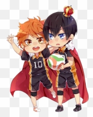 Hinata And Kageyama Chibi Puzzle - Tobio png