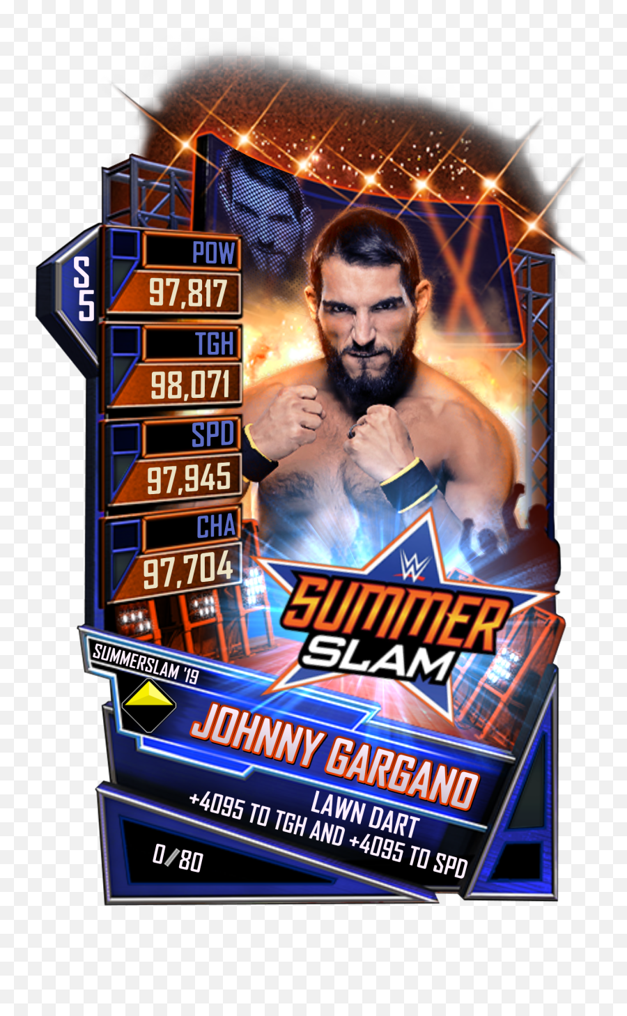 Wwesc S5 Johnny Gargano Ss19 - Wwe Supercard Summerslam 19 Cards Png,Johnny Gargano Png