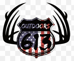 613 Outdoors Logo American Flag - Emblem Png,American Flag Logo