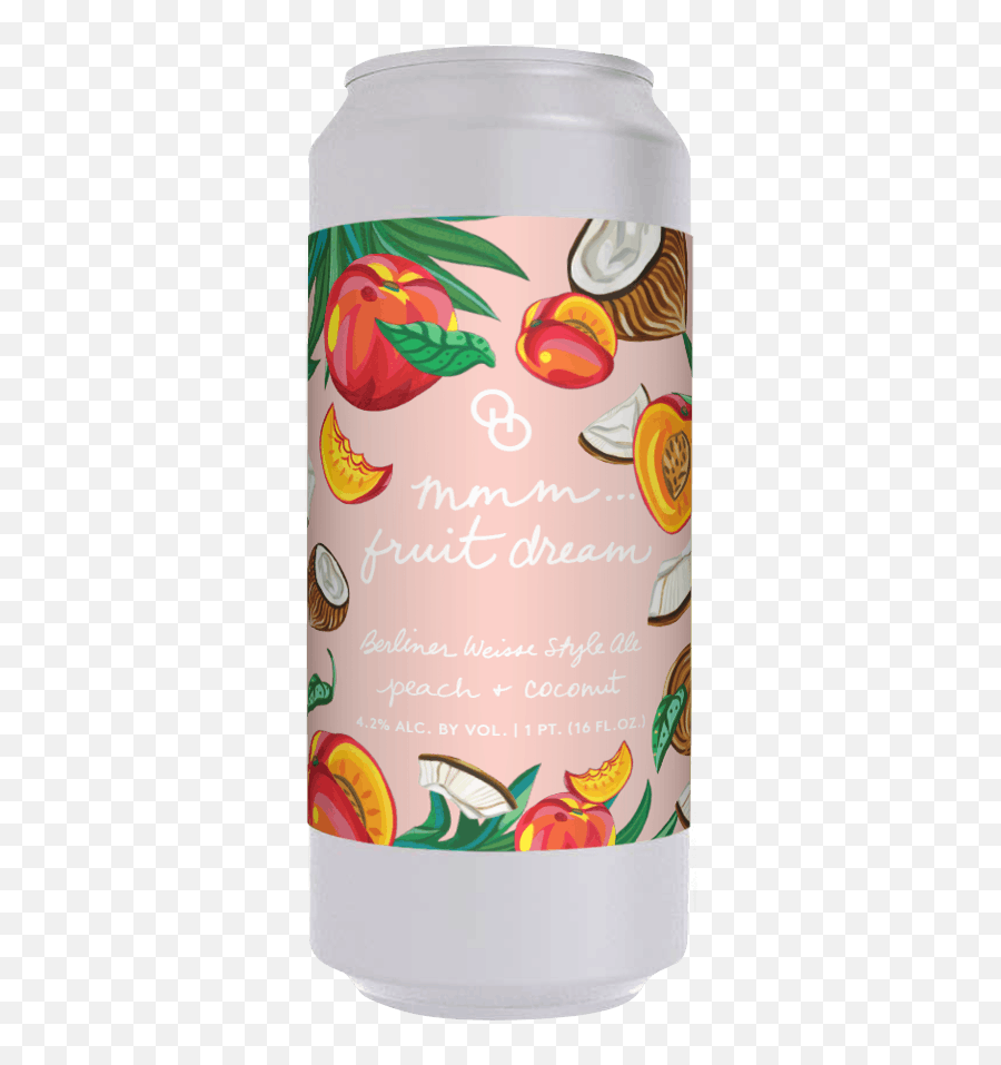 Mmmu2026fruit Dream W Peach And Coconut Other Half Brewing - Water Bottle Png,Coconut Png