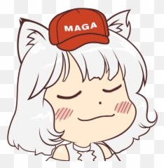 Freetoedit Awoo Maga Trump Anime Animeright Eyesshut - Maga Awoo Png,Maga Png