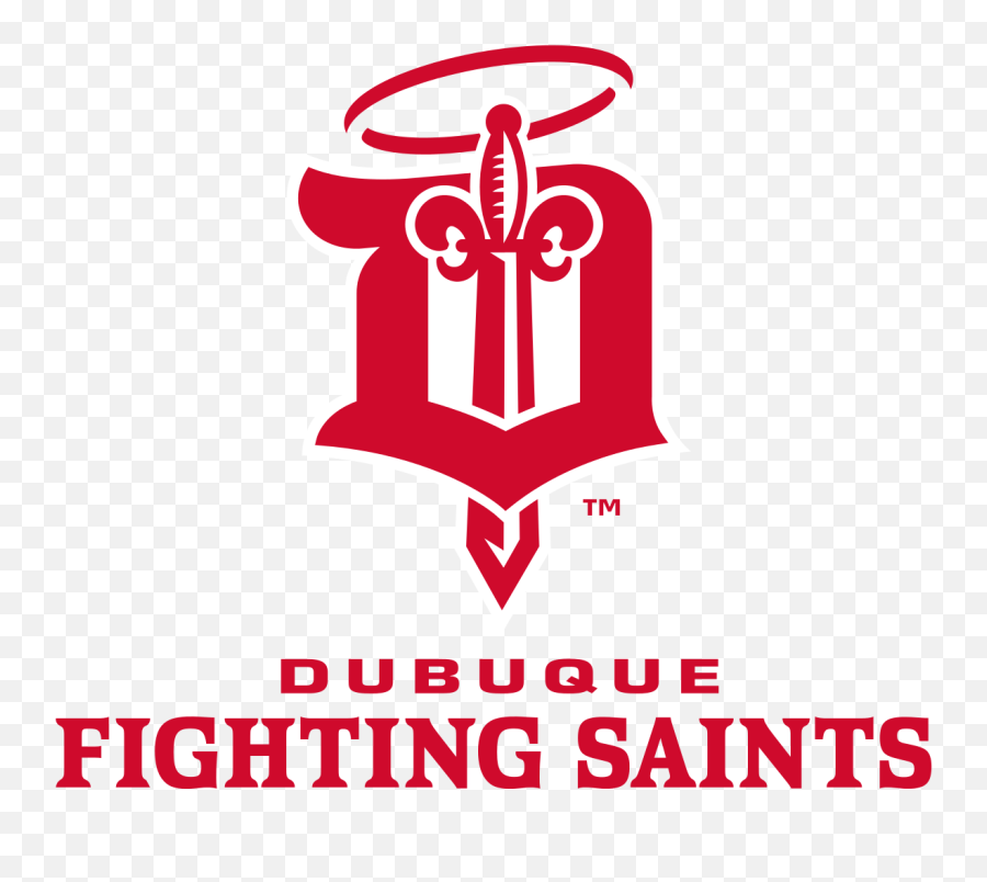 Dubuque Fighting Saints Full Logo - Dubuque Fighting Saints Tickets Png,Saints Png