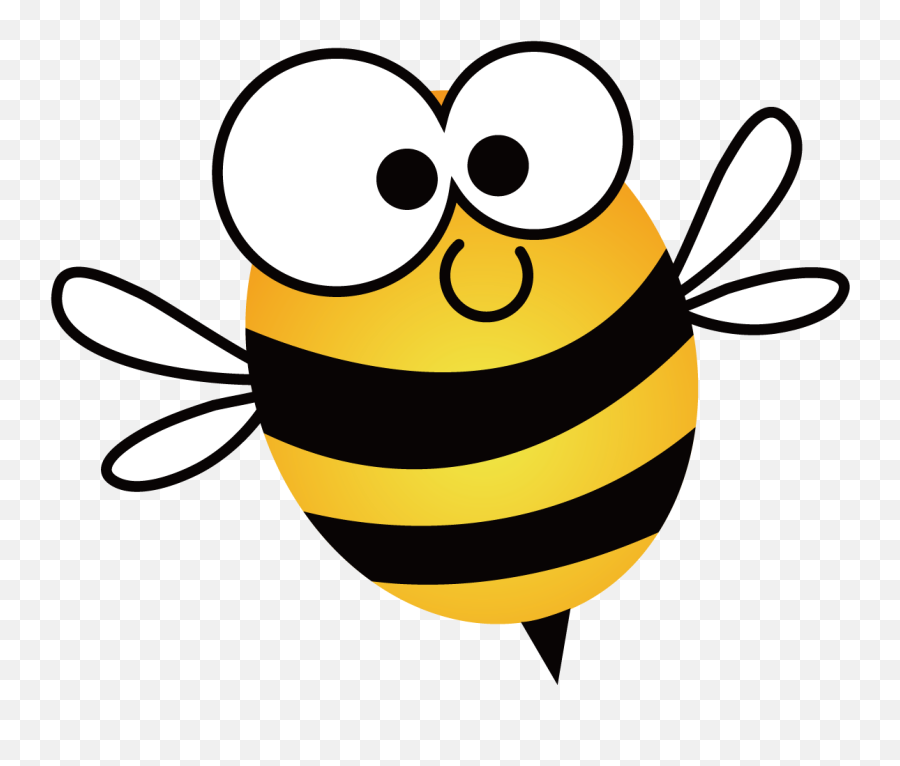 European Dark Bee Honey Beehive Clip Art - Cute Cartoon Honey Bees Clip Art Png,Bee Transparent Background