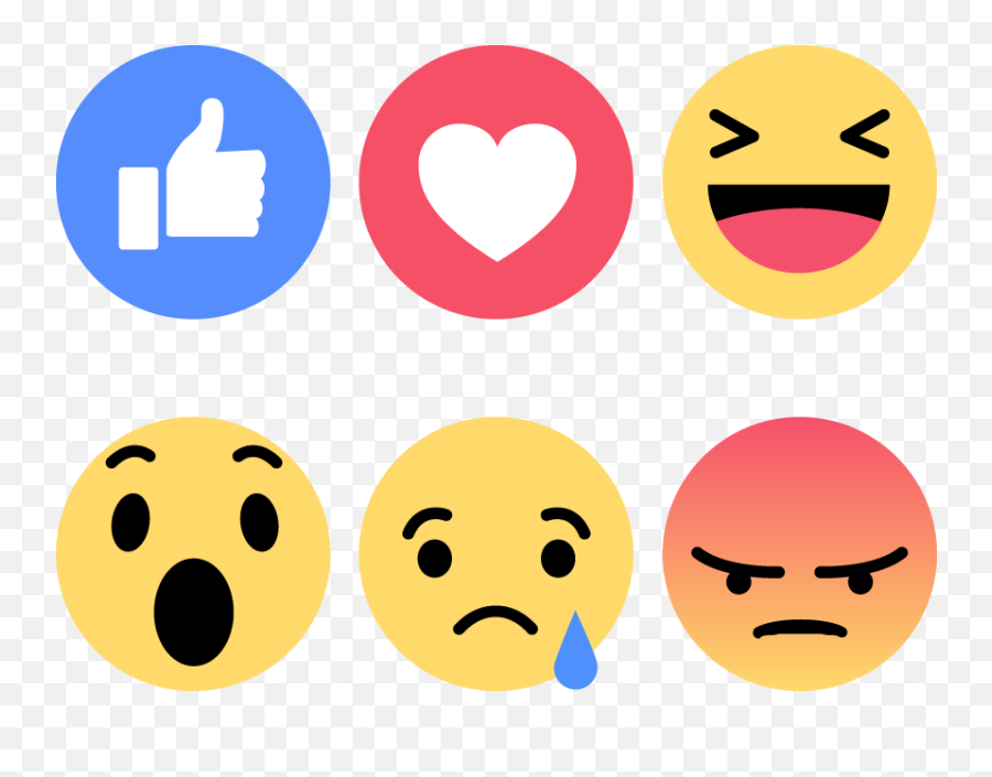 Facebook Emoticons Emoji Faces Vector - Transparent Facebook Emoticons Png,Facebook Emoji Png