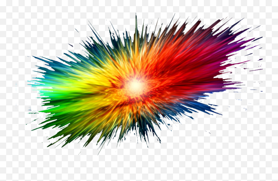 Explosion Colors Png Transparent - 1080p Colorful Background Hd,Color Explosion Png