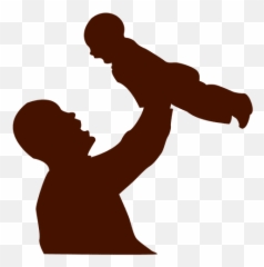 Dad Child Family Silhouette - Transparent PNG u0026 SVG vector file Silhouette Fathers Day Png