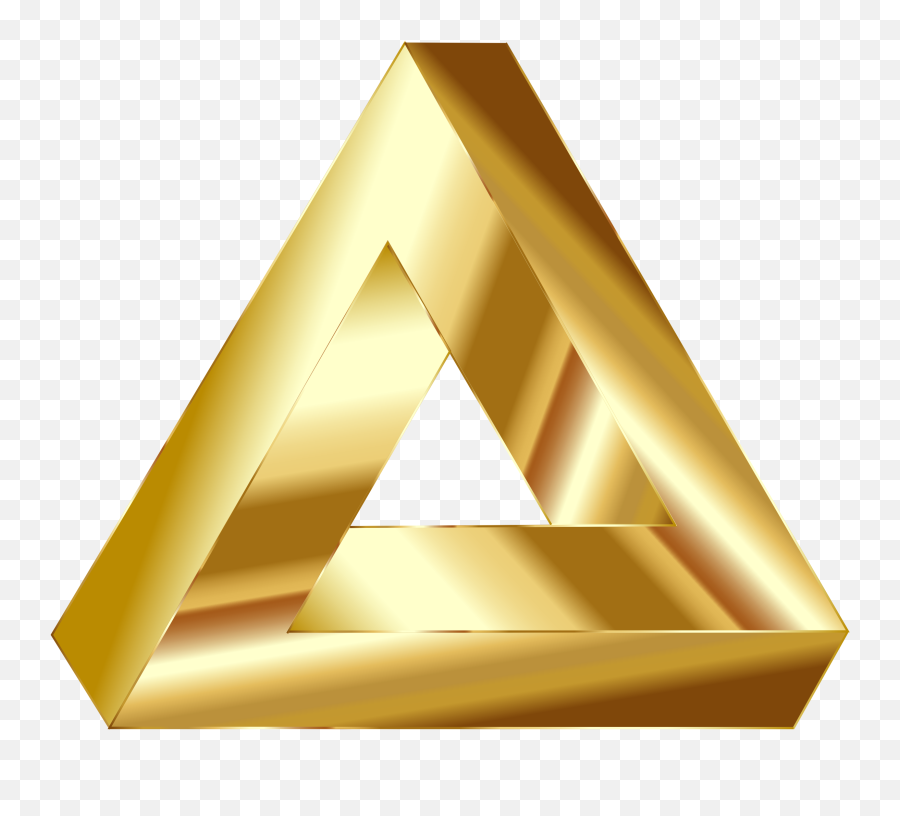 Gold Triangle Png 2 Image - Gold Penrose Triangle,Gold Triangle Png
