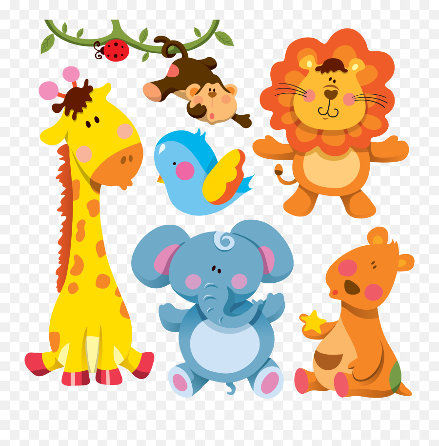 Giraffe Animals Cartoon Animal - Cute Baby Animals Cartoon Png,Cartoon  Animals Png - free transparent png images 