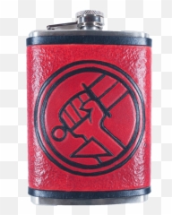 Hellboy Inspired Flask Set - Logo png