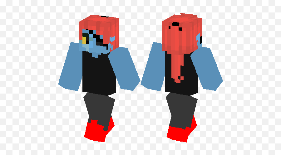 Undyne From Undertale - Minecraft Pe Spider Mob Skin Png,Undyne Png