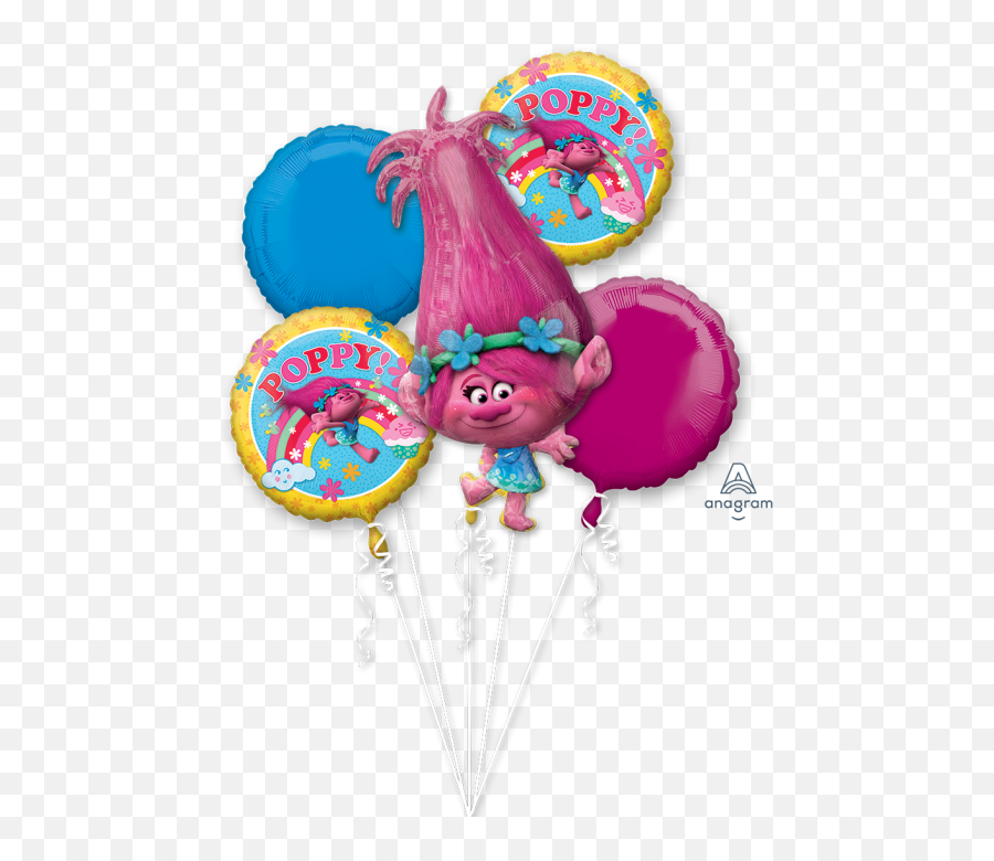 Trolls Poppy Bouquet - Trolls Poppy Decoracion De Cumpleaños Png,Trolls Poppy Png