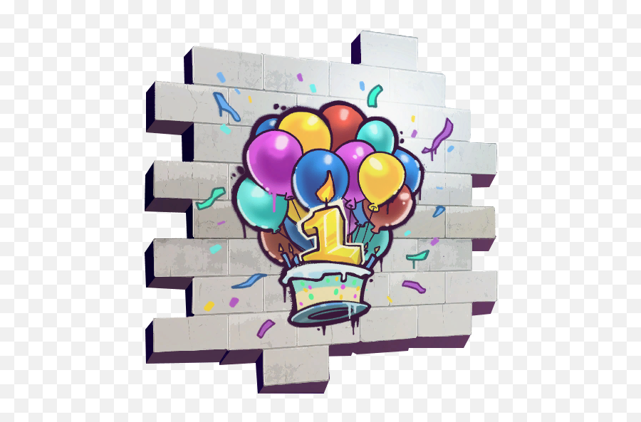 Happy - Fortnite Spray Png,First Birthday Png