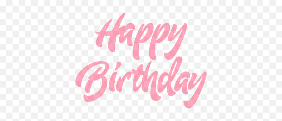 Happy Birthday Pink Clipart - Happy Birthday Clipart Pink Png,Happy Birthday Png Text