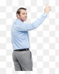 Pointing Up Png Images Transparent - Man