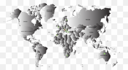 World Map Png Transparent - Simple High Quality World Map Stencil World Map Png,World Map Png