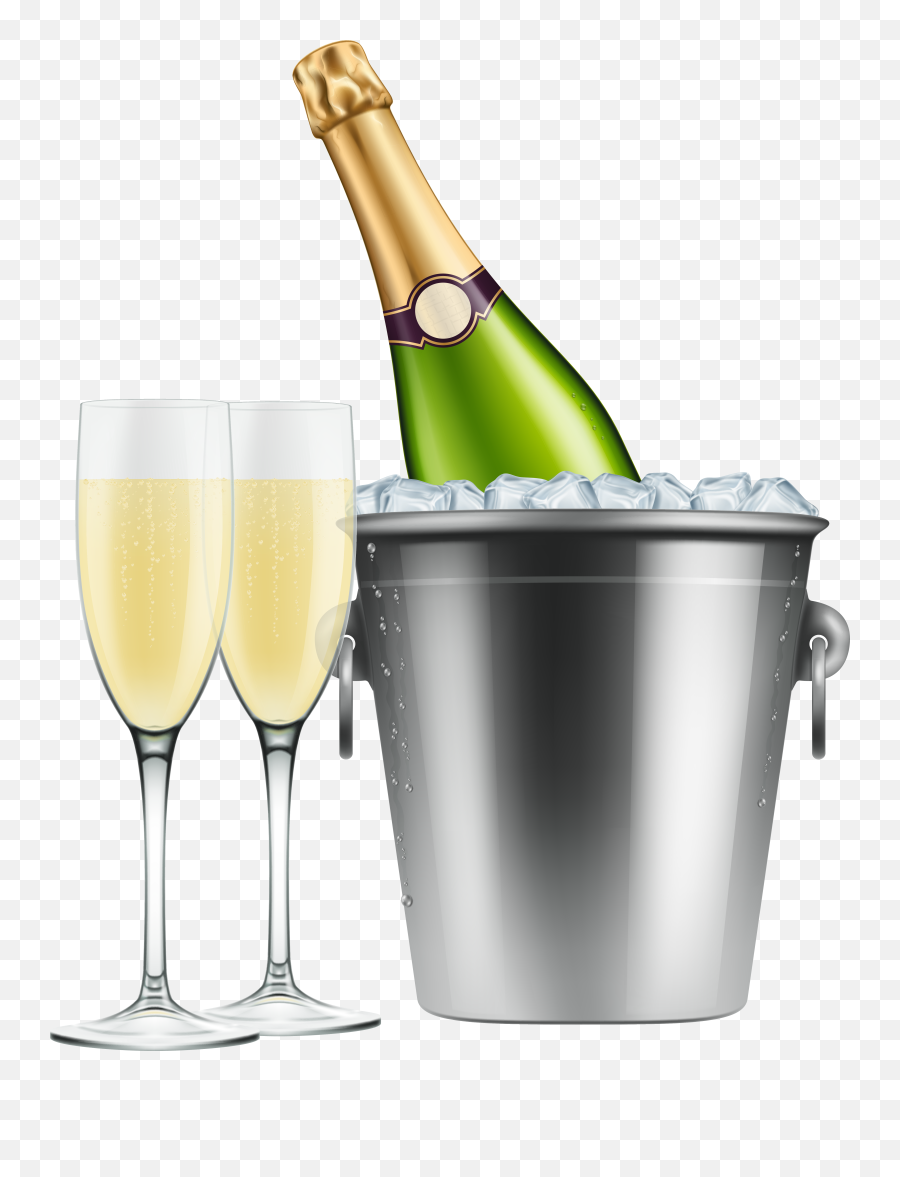 Champagne Bottle Glasses Png - Champagne And Glasses Png,Champagne Glass Transparent Background
