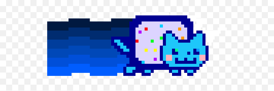Blue Nyan Cat - Nyan Cat Gif Transparent Png,Nyan Cat Png