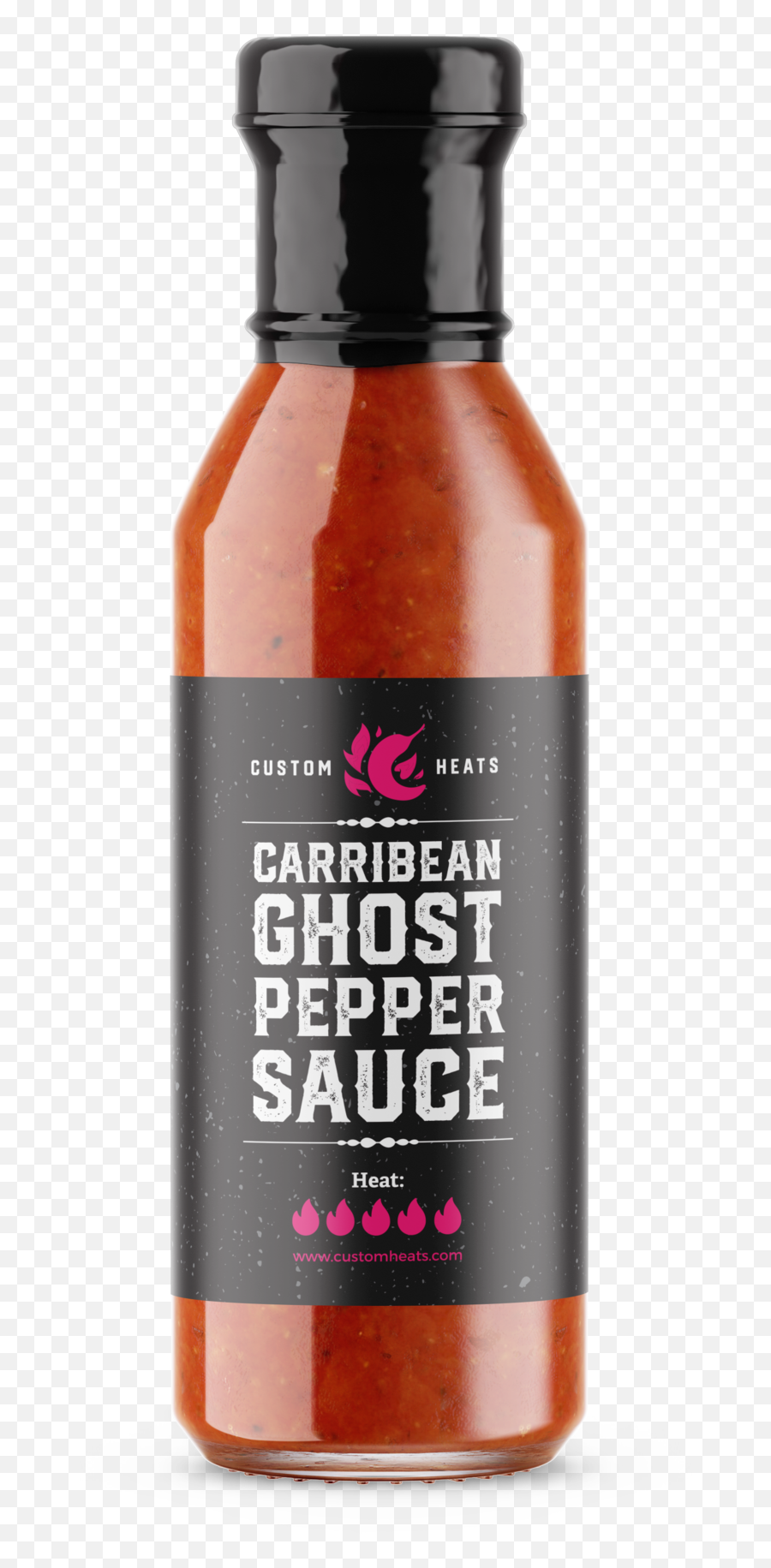Ghost Pepper Sauce 5oz - Glass Bottle Png,Hot Sauce Png
