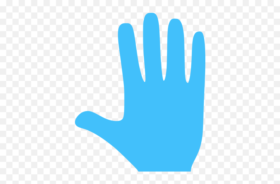 Caribbean Blue Whole Hand Icon - Hand Icon Png Grey,Hand Transparent