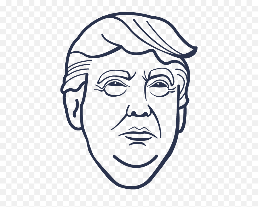 Download Emotion Art Ghostbusters Drawing Png Free - Donald Trump Easy Drawing,Trump Head Transparent Background