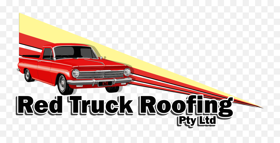 Download Red Truck Roofing Logo - Logo Png Image With No Classic Car,Red Truck Png
