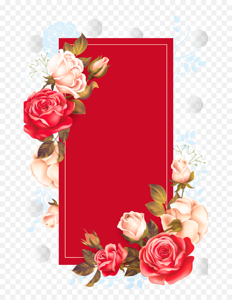 Download Box Illustrator Adobe Red Rose Free Frame Clipart - Cool Shady Tree Good Morning Png,Rose Frame Png