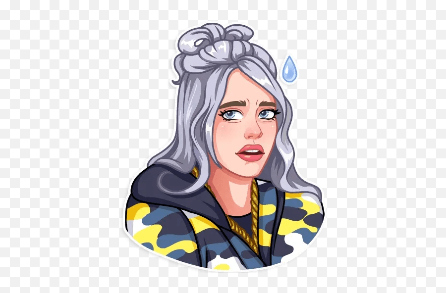 Billie Eilish Whatsapp Stickers - Stickers De Billie Eilish Png,Billie Eilish Png