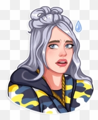 Billie Eilish Whatsapp Stickers - Stickers De Billie Eilish Png,Billie Eilish Png