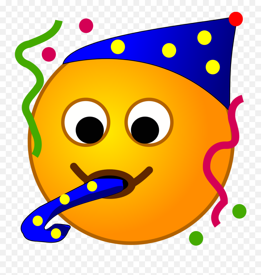 Emoji Png Party - Smiley Emoji Free Party,Party Emoji Png
