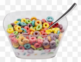 Cereal Png Pic - Bowl Of Fruit Loops