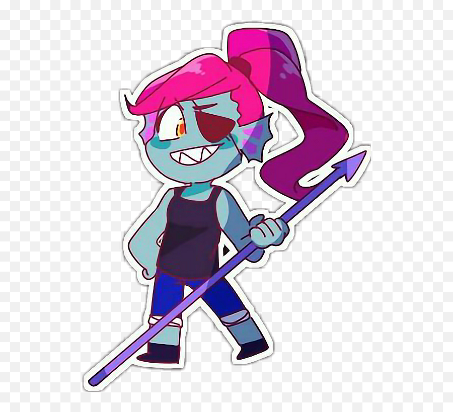 Undertale Undyne Sticker By Nikola - Stickers Png Undertale,Undyne Transparent