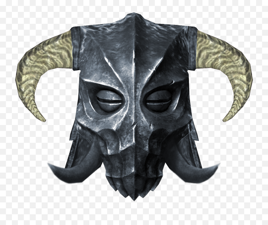 Skyrim Goat Horns - Skyrim Iron Helmet Transparent Png,Goat Horns Png