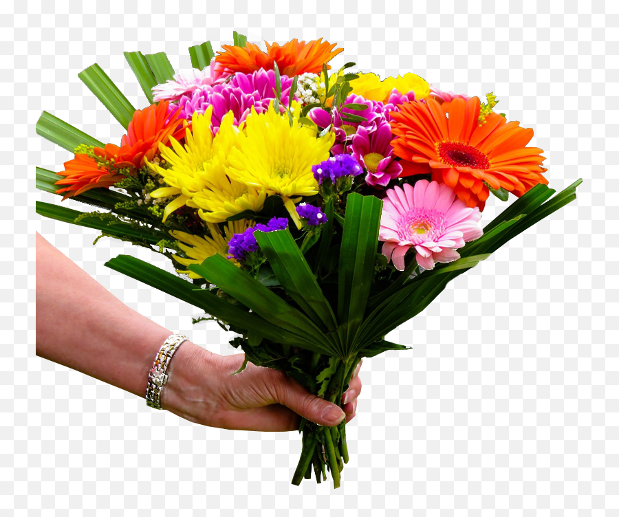 Giving Flowers Png Image Transparent - Wedding Anniversary Wishes Flowers,Flowers Png