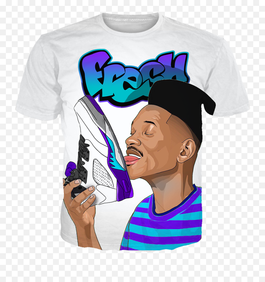 5 Sole Lick White Tee - Fresh Prince Of Bel Air Cartoon Png,Fresh Prince Png