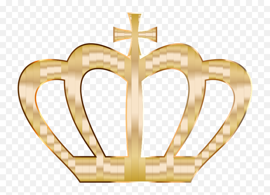 Gold Crown No Background Clipart - Gold Crown With Cross Png,Gold Crown Transparent Background