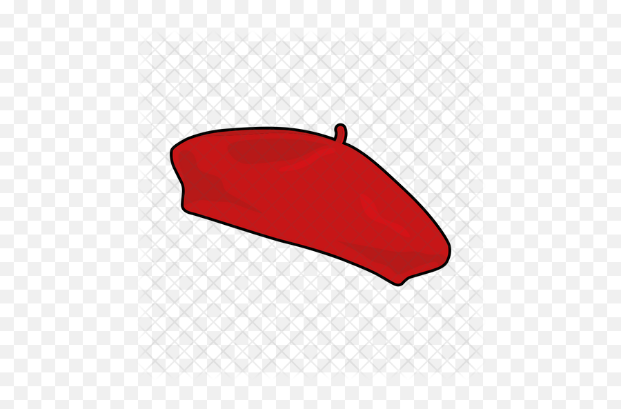 Basque Beret Icon Of Colored Outline - Beret Icon Png,Beret Png