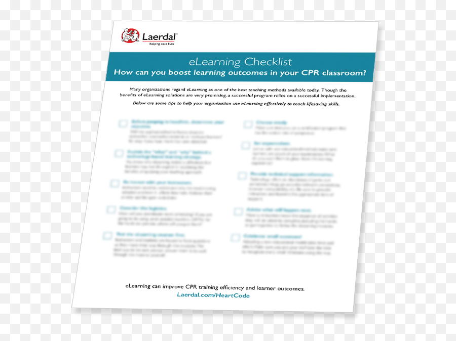 Laerdal Medical - Training Organization Checklist Png,Checklist Png