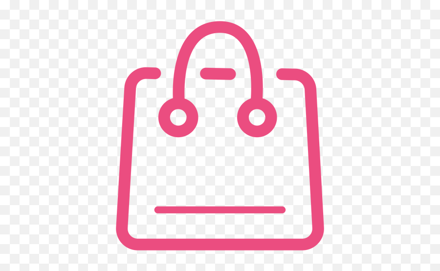 Shopping Bag Icon Stroke Pink - Shopping Bag Icon Pink Png,Purse Icon